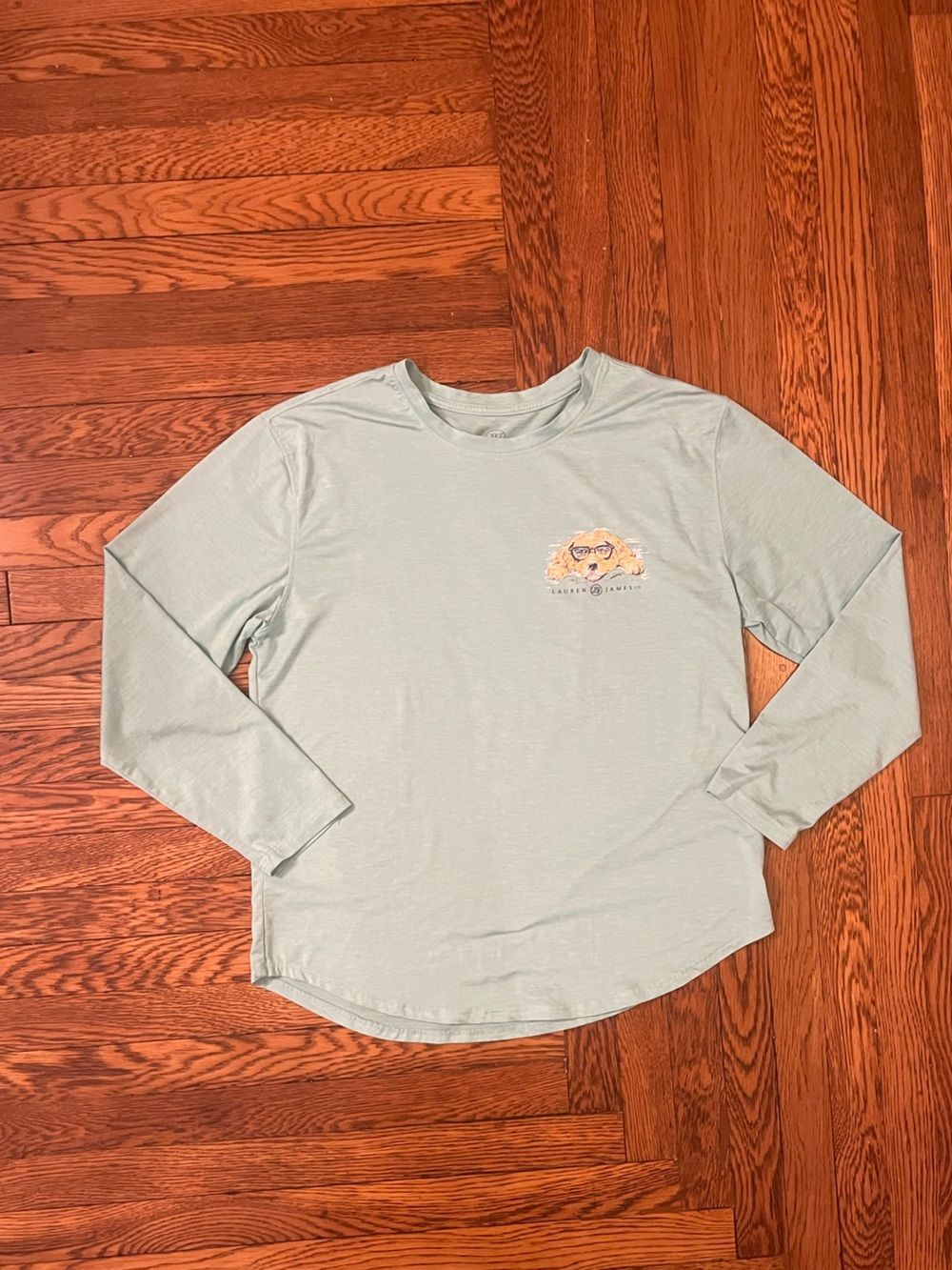 Lauren James Teal Long Sleeve Tee